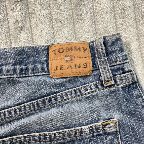 VTG Tommy Hilfiger Jeans Y2K Mens 36 Straight Relaxed Blue Denim Mexico 35x31 - Picture 2 of 9